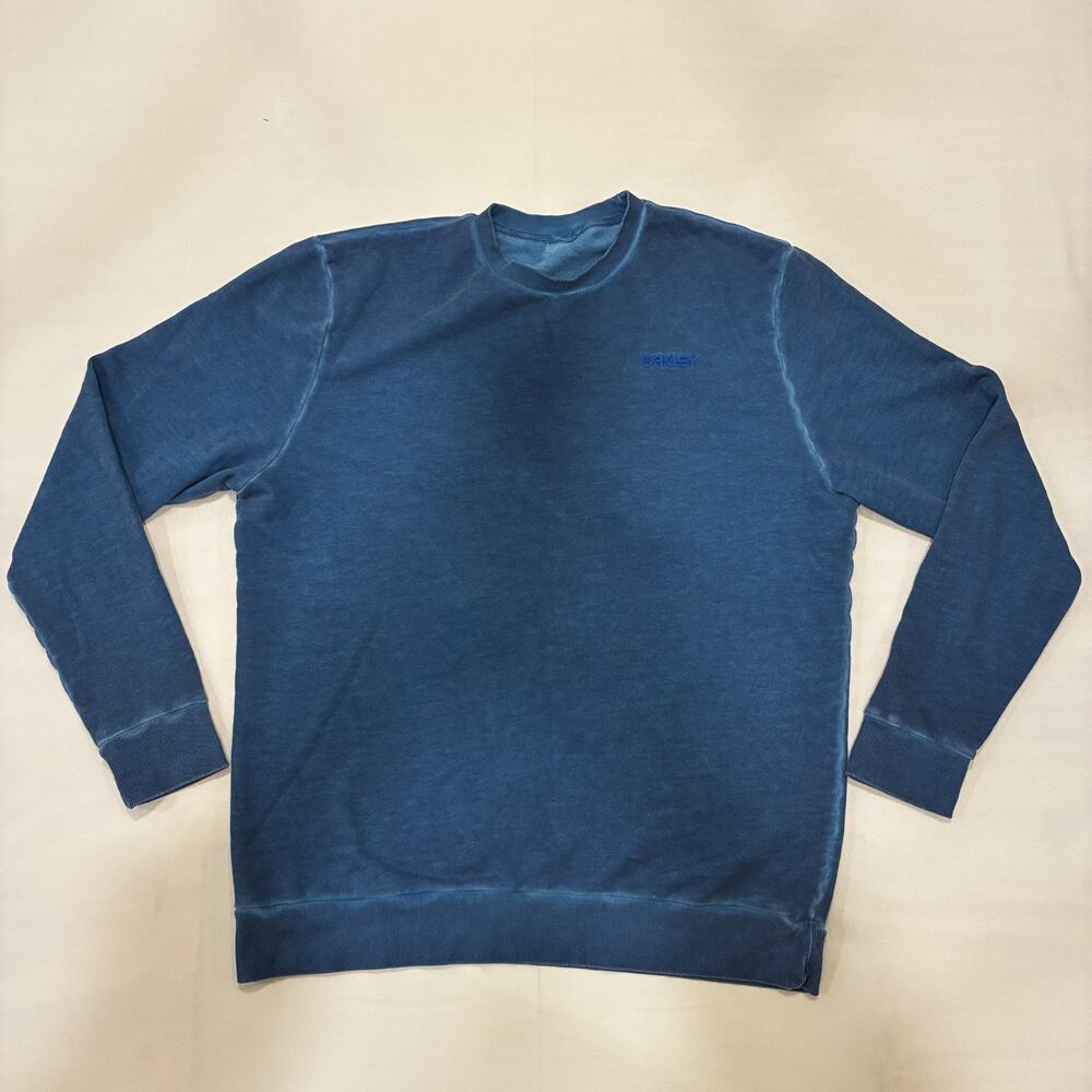 OAKLEY Men's Sweatshirt Crewneck Pullover Size L Blue